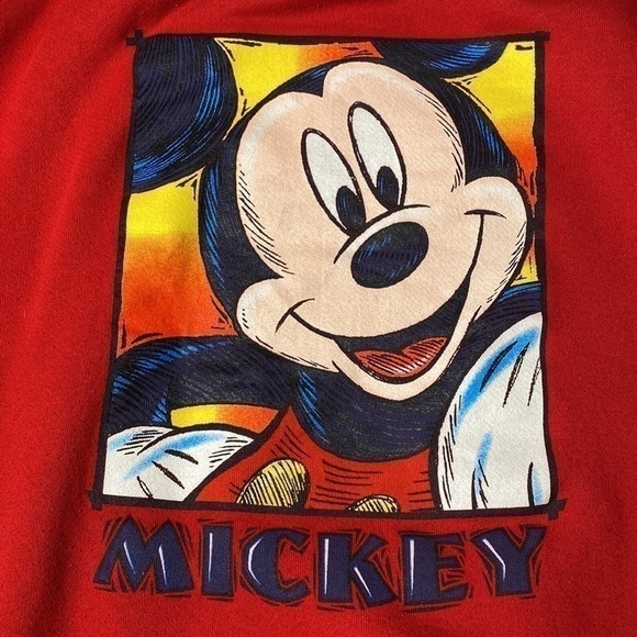 Vintage Mickey Unlimited Red Crewneck Sweatshirt USA 2XL - Picture 5 of 7